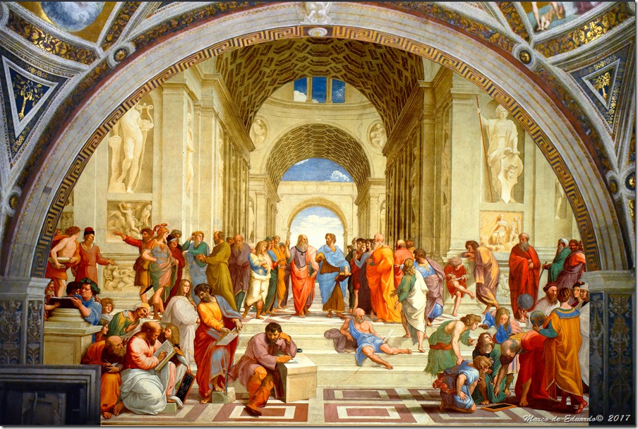 Roma 2017 - Museo Vaticano - La Escuela de Atenas - Rafael - c. 1509-12